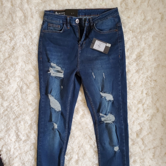 Bee Inspired spray on skinny jeans 28/32 - Picture 7 of 12